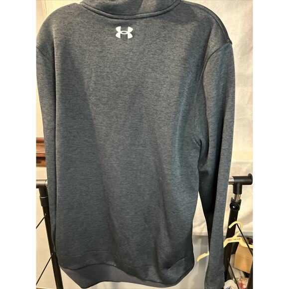 Under Armour Sweater Adult Large Black Sweatshirt Quarter Zip Pullover Men Golf - Picture 7 of 8